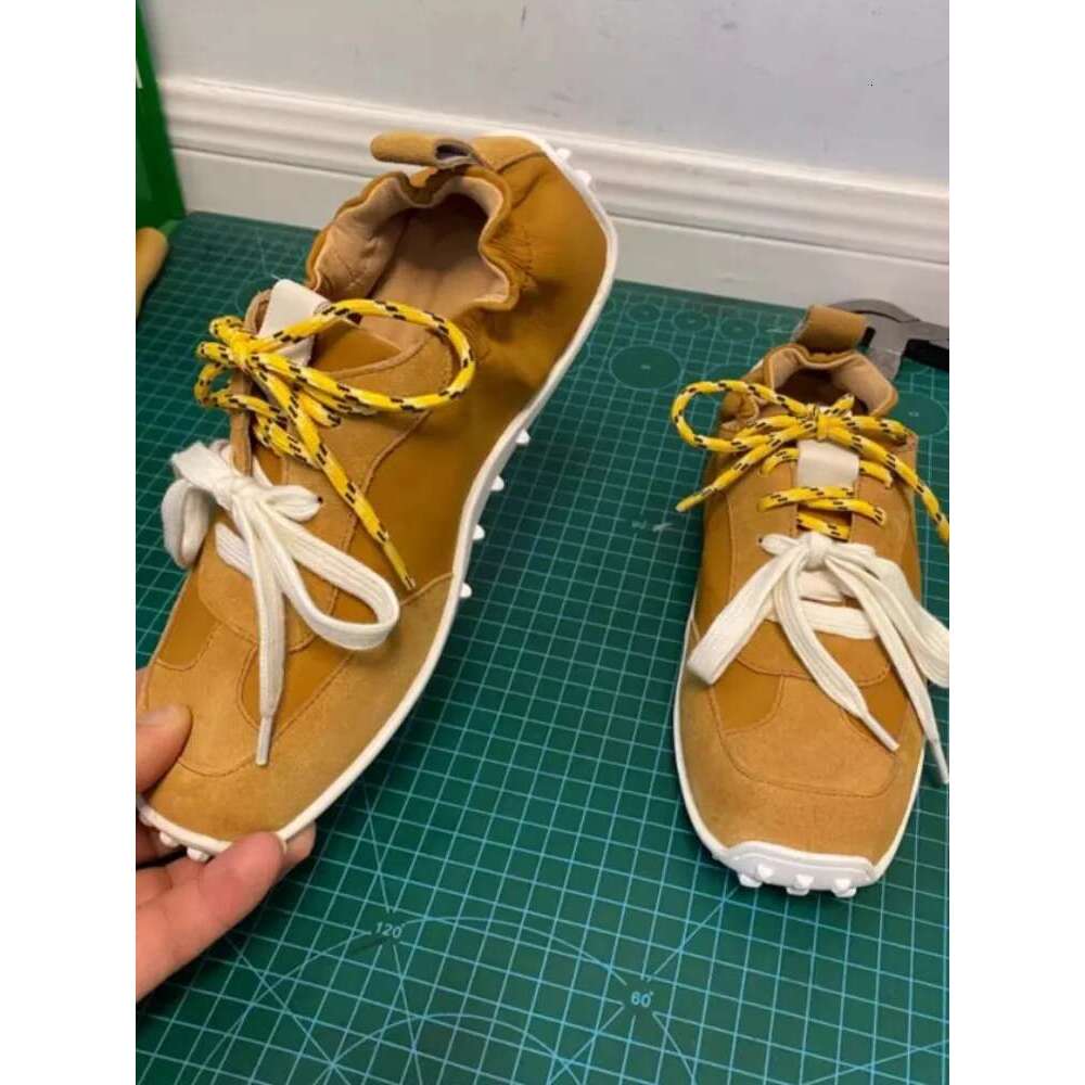 Vintage Genuine Leather Pumps New Designer Lace Up Spring Casual Low Cut Round Toe Breathable Soft Sole Walking Shoes