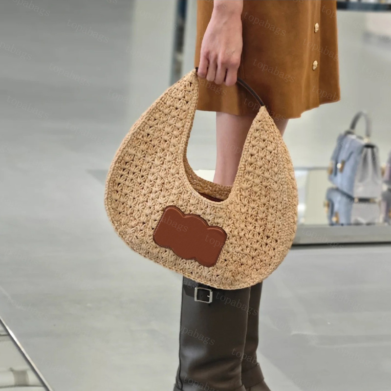 Designer Bags Women's Straw Beach Bags Summer Vintage Totes Bags Lady Fashion Handbags Handle Bag