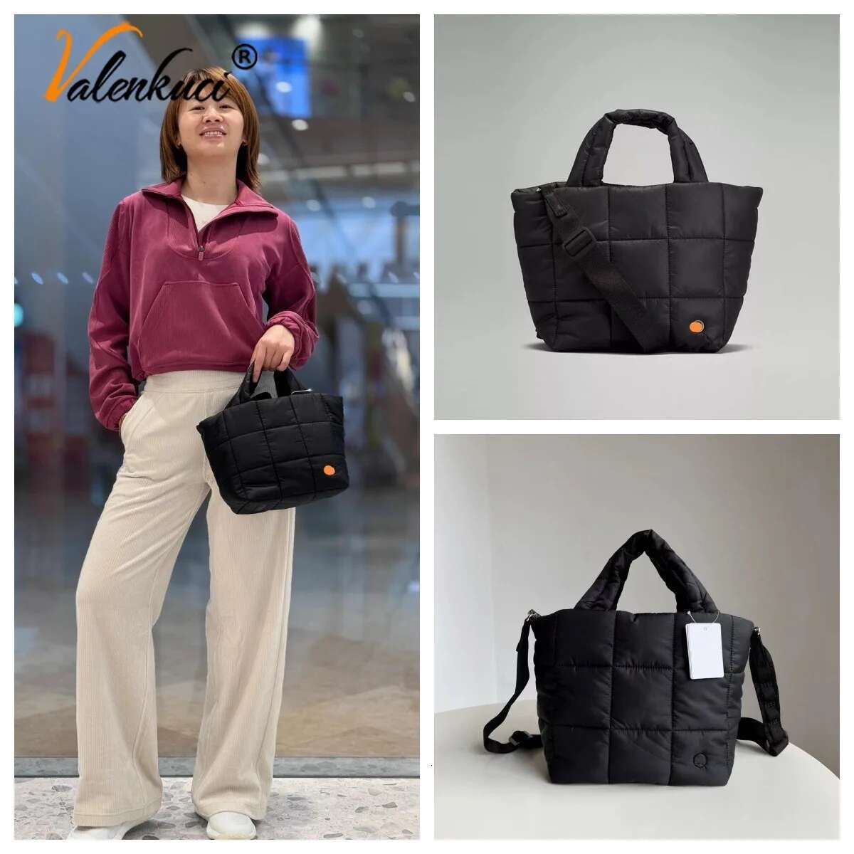 Lemon Down Puff High-End Fashion Handbag, Crossbody Bag, Tote Women's Bag