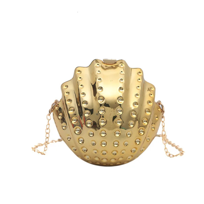 womens mini bag fashion shell shoulder bag ladies dinner bag shiny crossbody shell bag 250314
