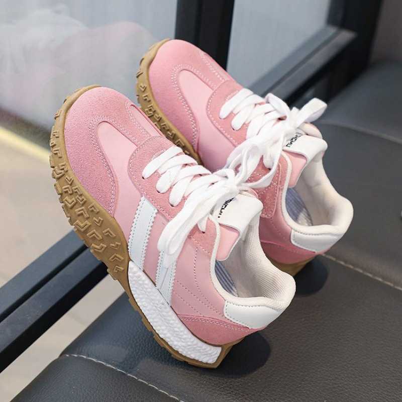 Athletic Outdoor Girls board shoes for spring and autumn 2025 new German training shoes childrens breathable sports shoes boys soft soled Forrest Gump