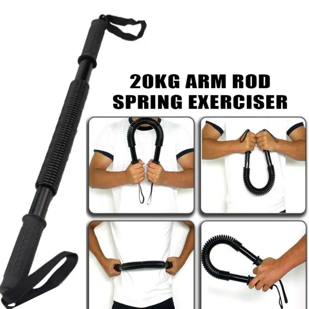 Arm Chest Strength Training Spring Power Twister Bar Developer Sport Tools Men 20KG Hosue Adult Exercise Office Unisex Fitn Z9O5 250314