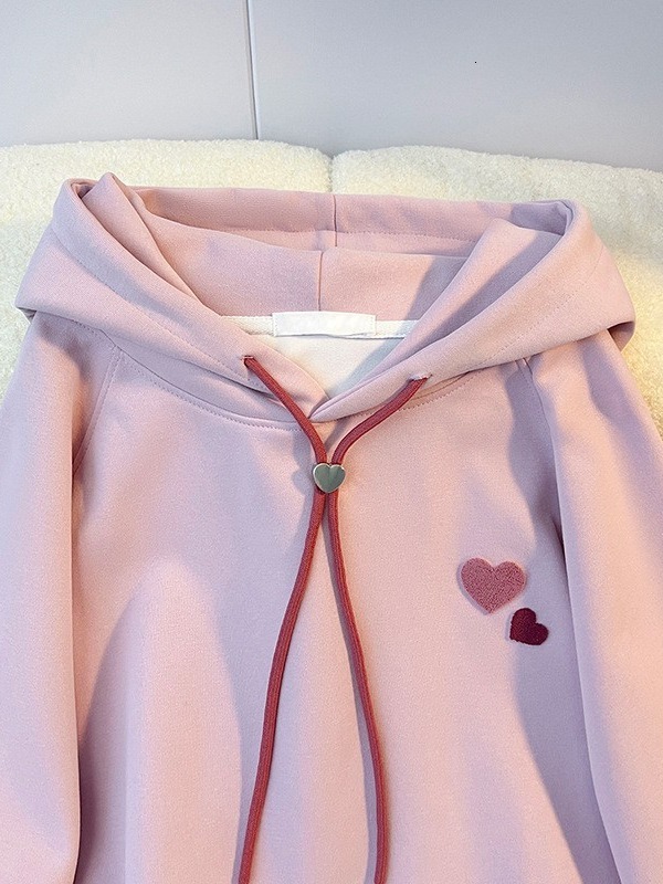 Ddmyshoesvip Girls Hoodie Spring Autumn New Outfit Stylish Little Girl Korean Version Autumn And Winter Plus Velvet Hooded Top Children S Clothing