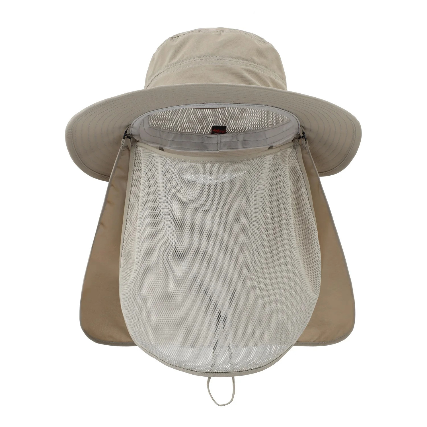 Connectyle Mens Women UPF50 Sun Protection Hat Wide Brim Lightweight Detachable Fishing Hat with Neck Flap Face Cover Outdoor 250314