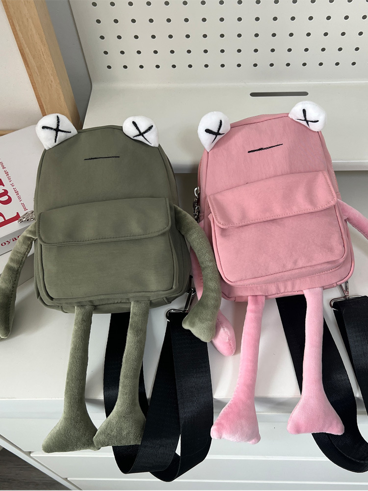 Cartoon backpack Small New Trendy Instagram Popular Girl Creative Personality Cute Frog Crossbody Women's Chest designer shoulder bag