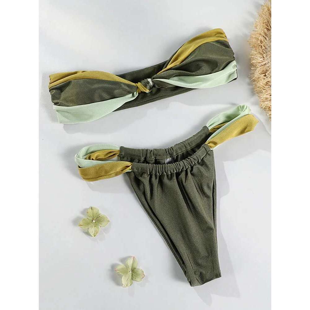 Banribbikini - Women's two-piece swimsuit, patchwork set, sexy, beachwear, new collection, 2024