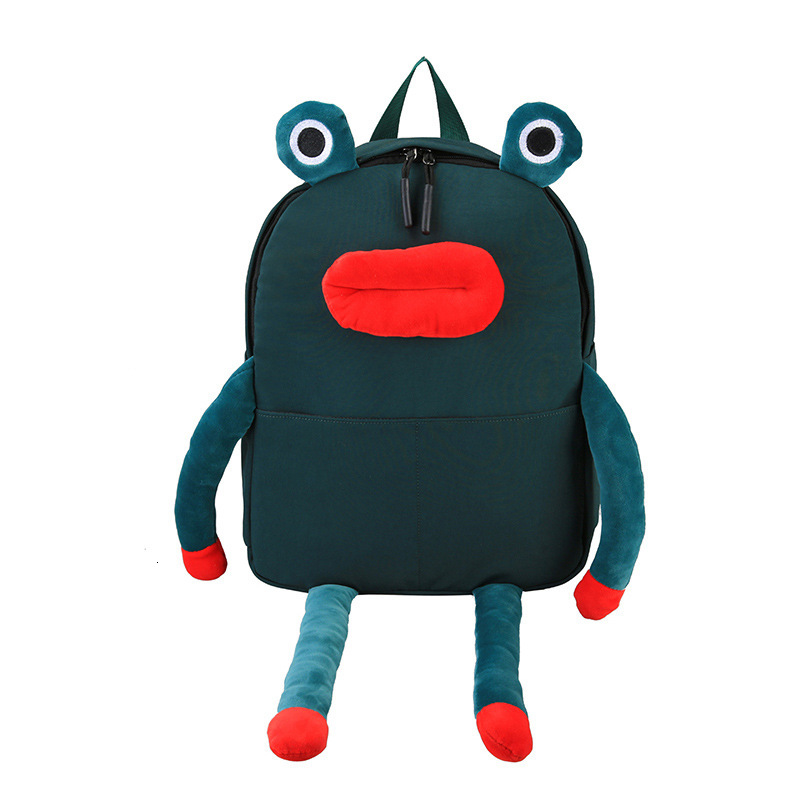 Fashionable Backpack Street Trendy Frog Female Japanese Korean Version Junior High School Student Campus Girl Cartoon designer shoulder bag