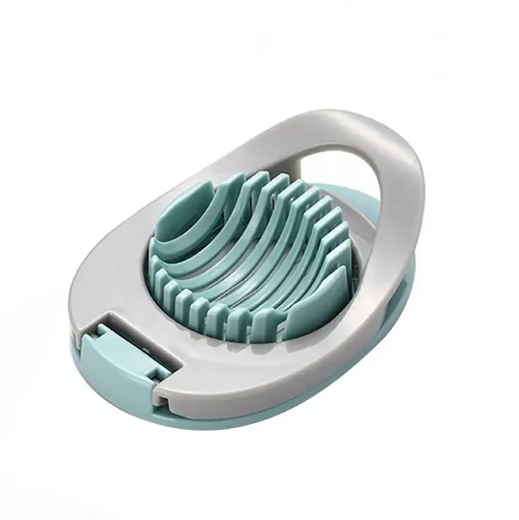 Creative New 2-in-1 Stainless Steel Creative Pi Egg Slicer Egg Sausage Slicer Boat Shape Two Colors