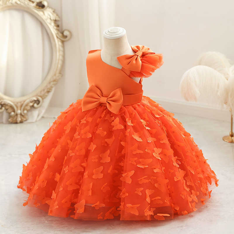 Girl's Dresses Girl's slanted shoulder dress, little host's performance dress, girl's dress, princess dress