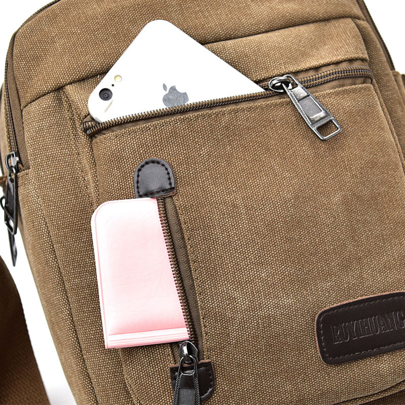 backpack Crossbody Canvas Multi compartment Handheld Leisure Travel Business Single Shoulder Fashion Men's designer bag