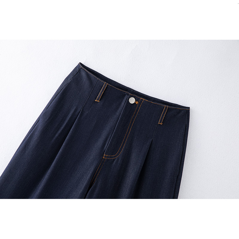 Air Sensing Soft Jeans For Women In Spring Summer, Lightweight High Waisted Design With A Hanging Sensation, Loose Fit, Straight Leg And Waist Design,