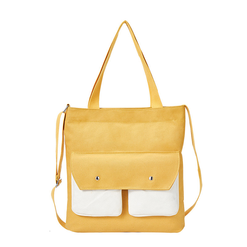 backpack Japanese and Korean version of canvas female student shoulder crossbody artistic style cloth bag, handbag designer bag