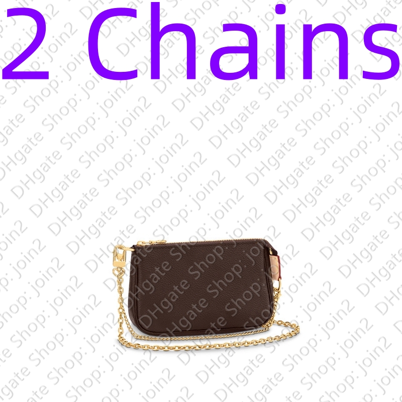 Cross Body M82510 MINI POCHETTE ACCESSOIRES ON CHAIN Designer Handbag Purse Hobo Satchel Evening Tote Envelope Crossbody Bag