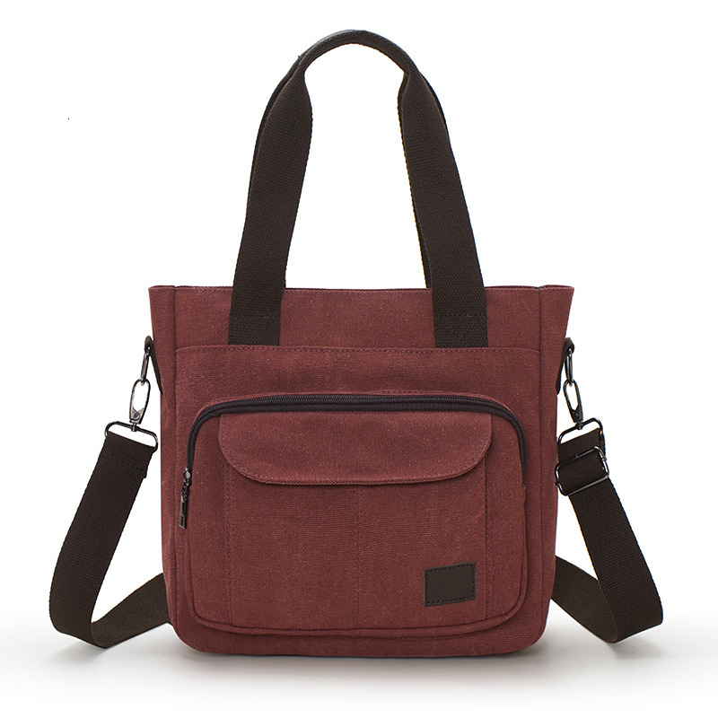Fashionable backpack and casual canvas women's portable one shoulder crossbody, commuting large capacity multi compartment bag designer bag