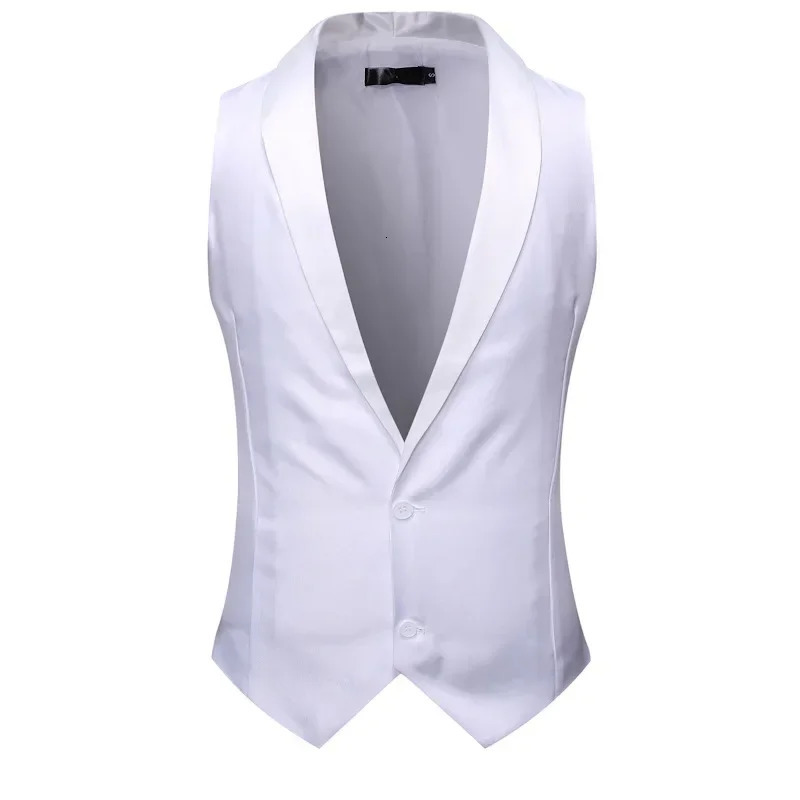Mens Nightclub Red Suit Vest Casual Loose V Neck Top Suit Male Waistcoat Men Sleeveless Vest Plus Size Outerwear Party Club Wear 250310