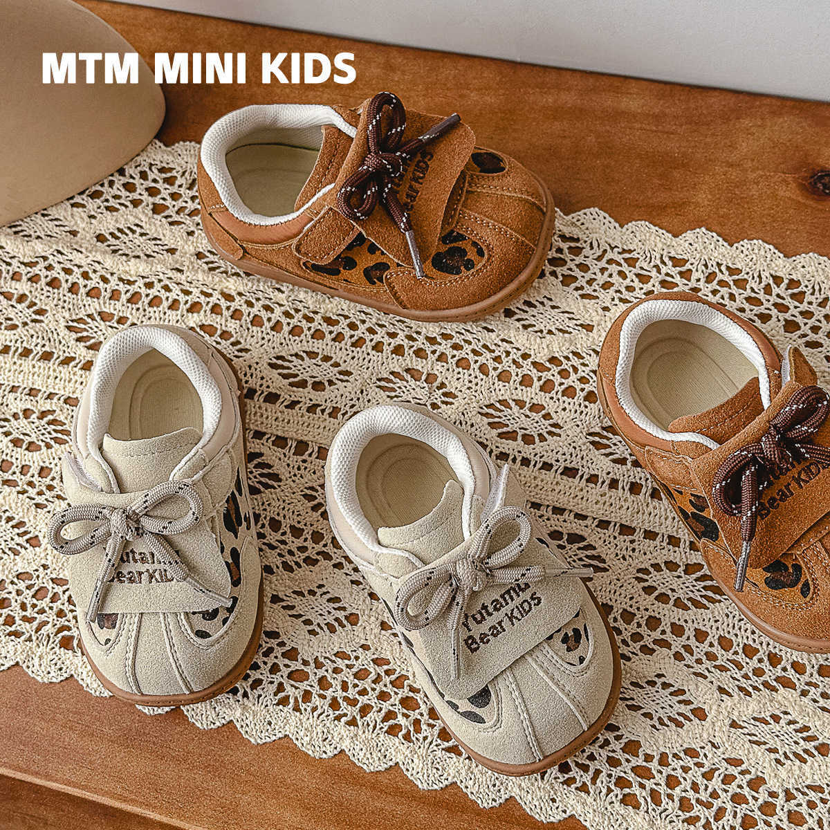 Athletic Outdoor Baby Leopard Pattern Board Shoes 2025 Spring Edition Childrens Casual Shoes for Boys and Girls 13 Years Old Single Shoes Baby Soft Bo