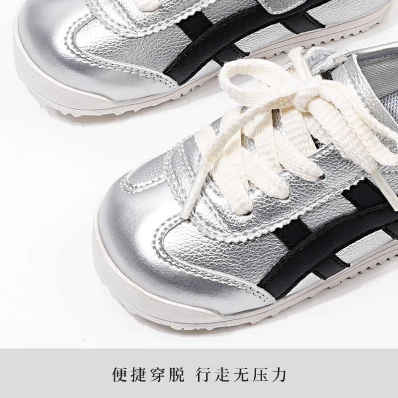 Athletic Outdoor Boys sports shoes spring styles girls shoes silver Forrest casual shoes soft soled womens baby board shoesY2503141FUF