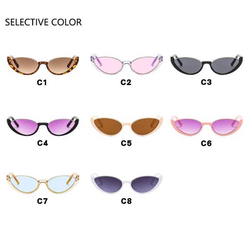 LeonLion Cat Eye Retro Sunglasses Womens Half Riml Small Frame Glasses Womens Personaty Simple Glasses Womens Gafas De Sol W250315