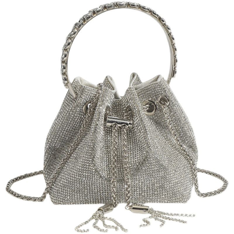 Full Of Rhinestones, Women's 2024 Summer New Trendy Versatile Handbag, Crossbody Chain Bag