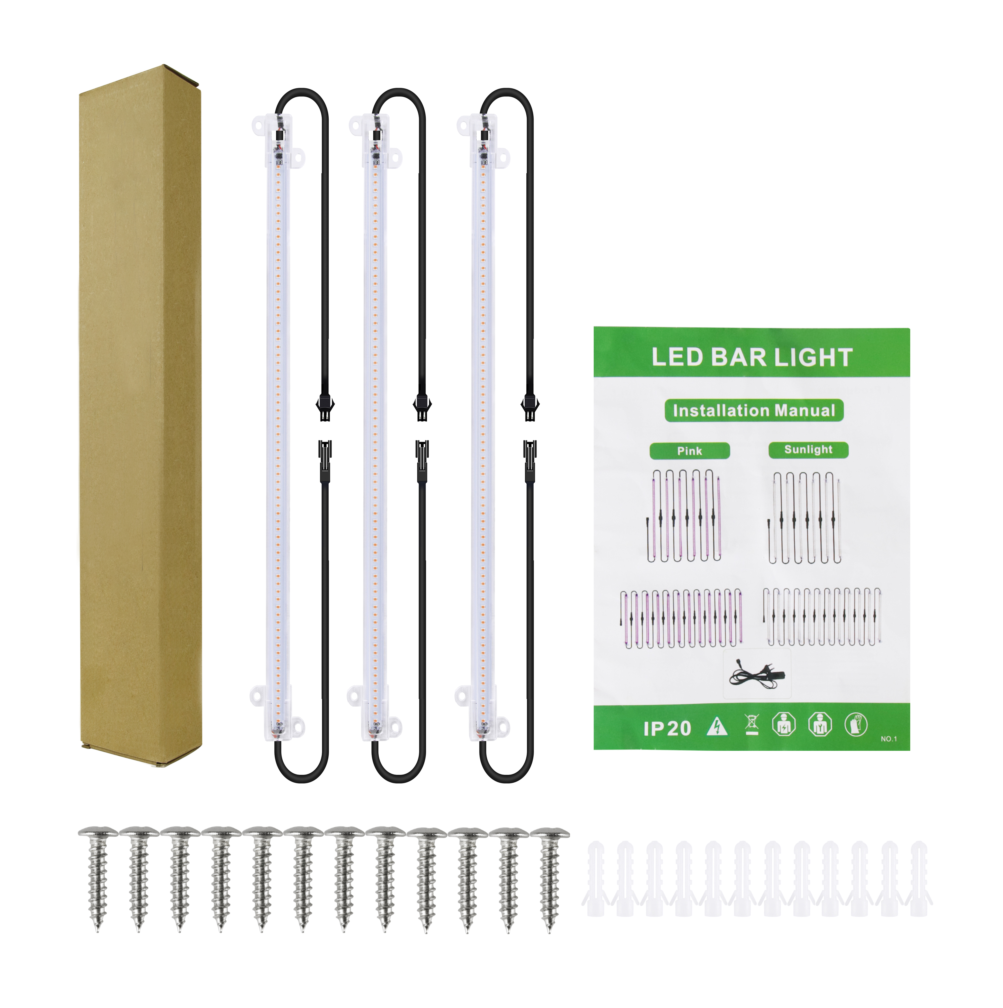 indoor Full Spectrum LED Grow Lighting Strips with Remote Control for Enhanced Plant Growth cabinet
