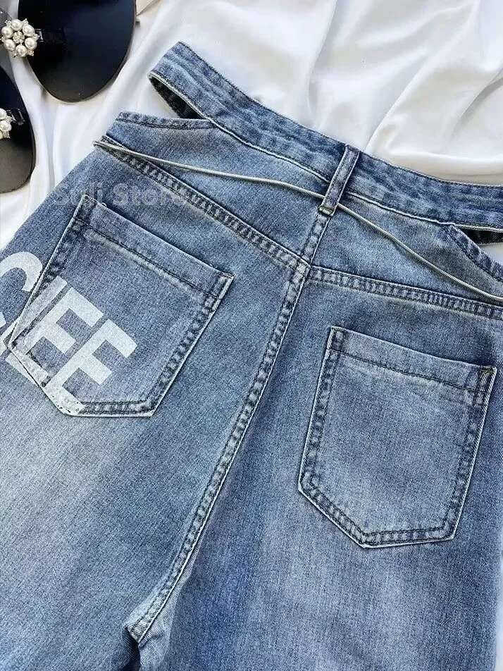 Ripped Women 2023 Female Clothing Vintage Jeans Woman High Waist Y2k Women's Pants Streetwear Denim Baggy Korean Fashion