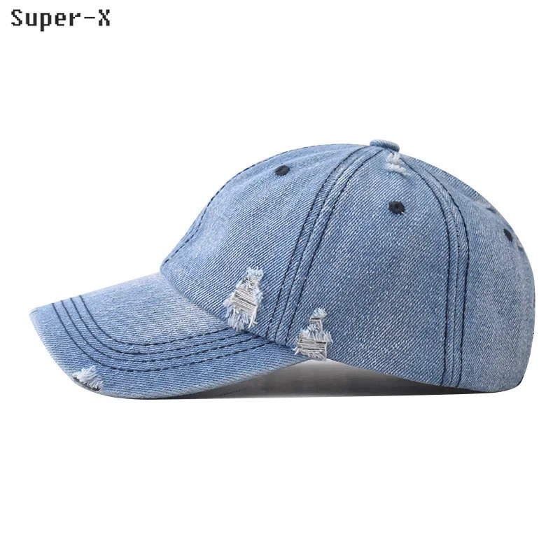Womens baseball cap denim cotton retro hat womens baseball cap womens baseball cap 250314