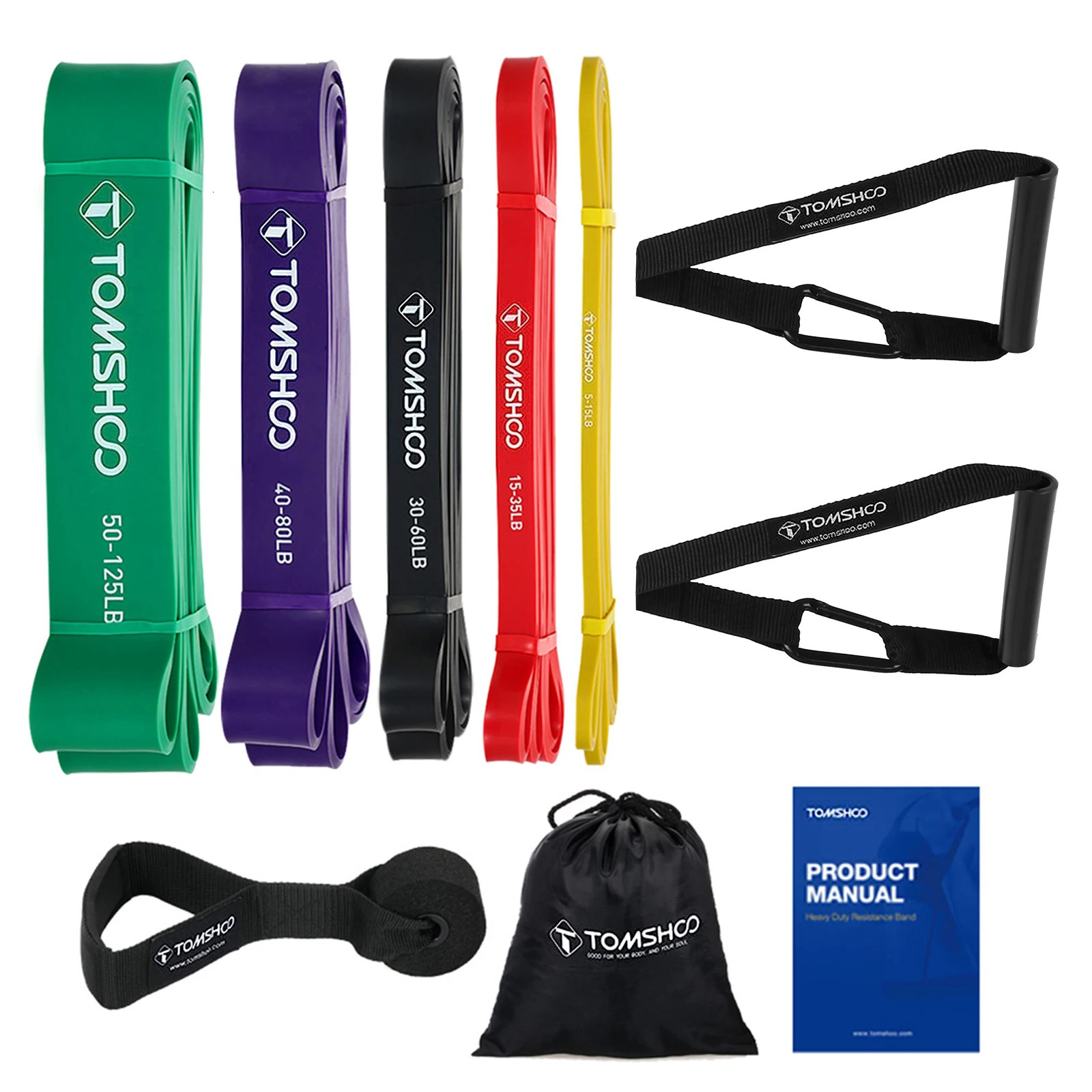 5 pullup auxiliary straps with door anchors and handles resistance loops 250314