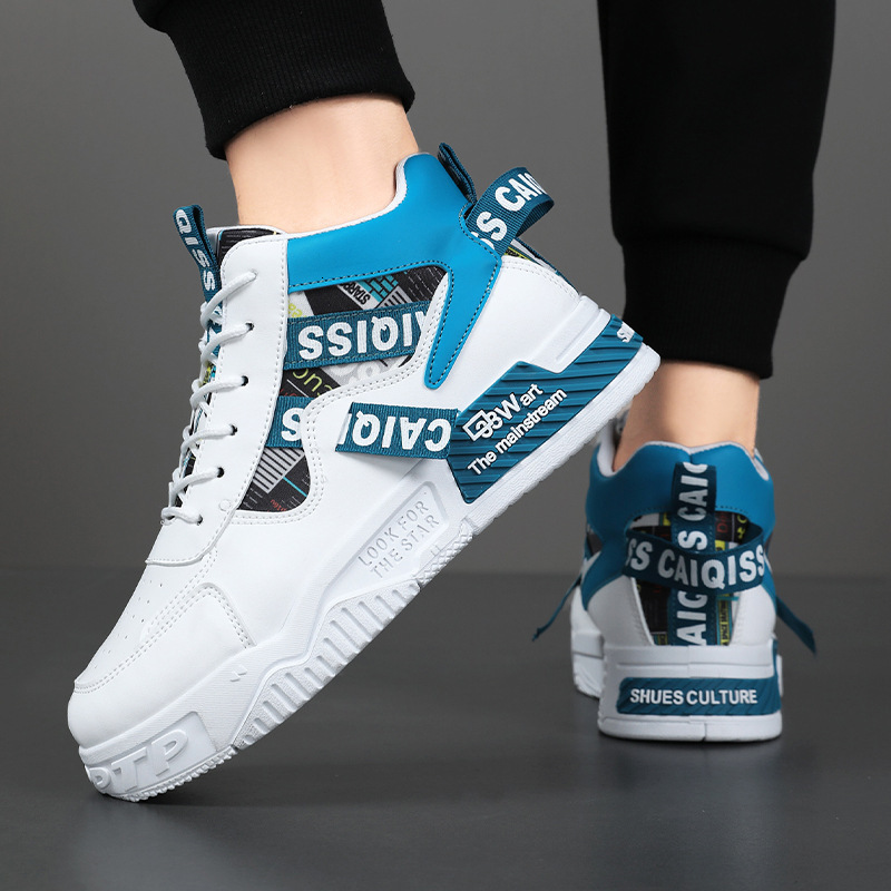 Men's High top Sneakers 2025 New Fashion Waterproof Designer Shoes Youth Big Size Casual Sport Shoes