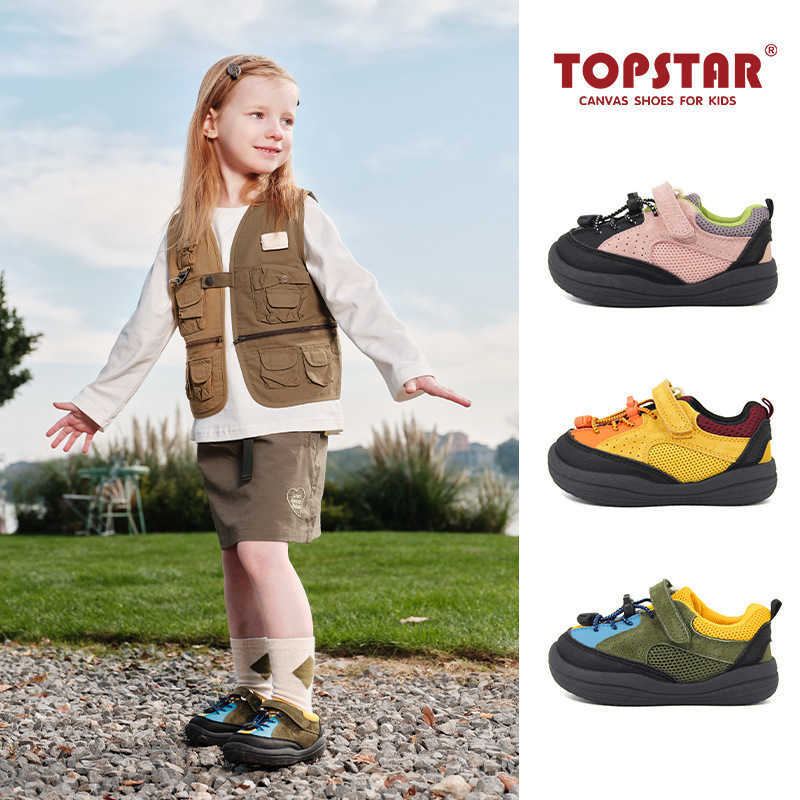 Athletic Outdoor Fashion color blocking topstar childrens shoes childrens sports shoes girls hiking shoes outdoor boys baby shoesY250314Q46B
