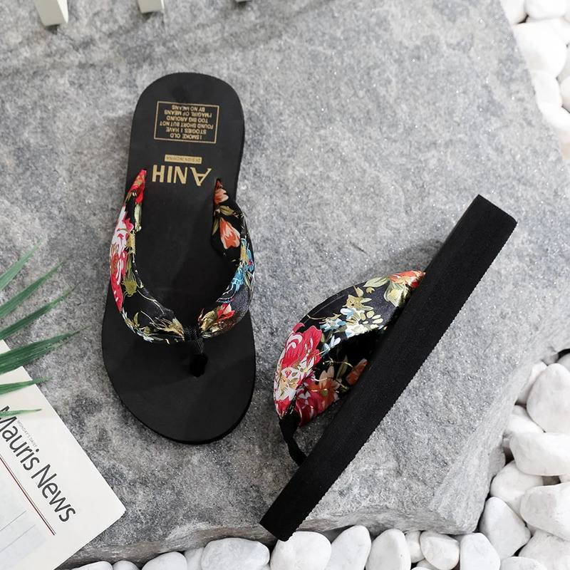 Women Summer EVA Slipper Bohemian Satin Ribbon Female Flip Flop 2024 Beach Simple Leisure Ladies Shoes Sandal Chaussure Femme 250314