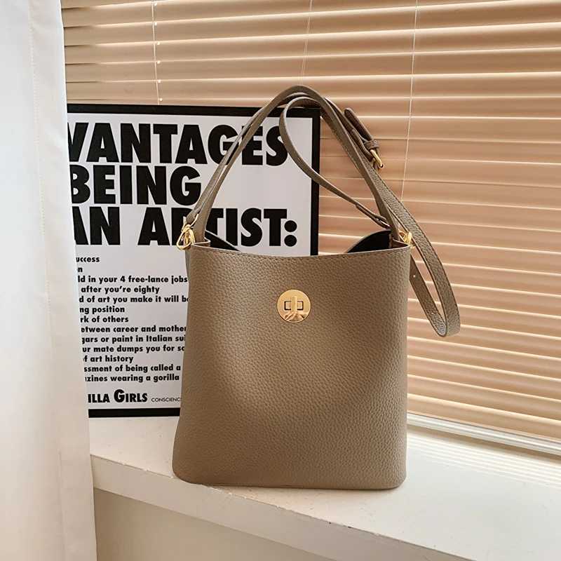 Womens cross bag womens bucket bag large capacity single shoulder fully matched handbag Y250315