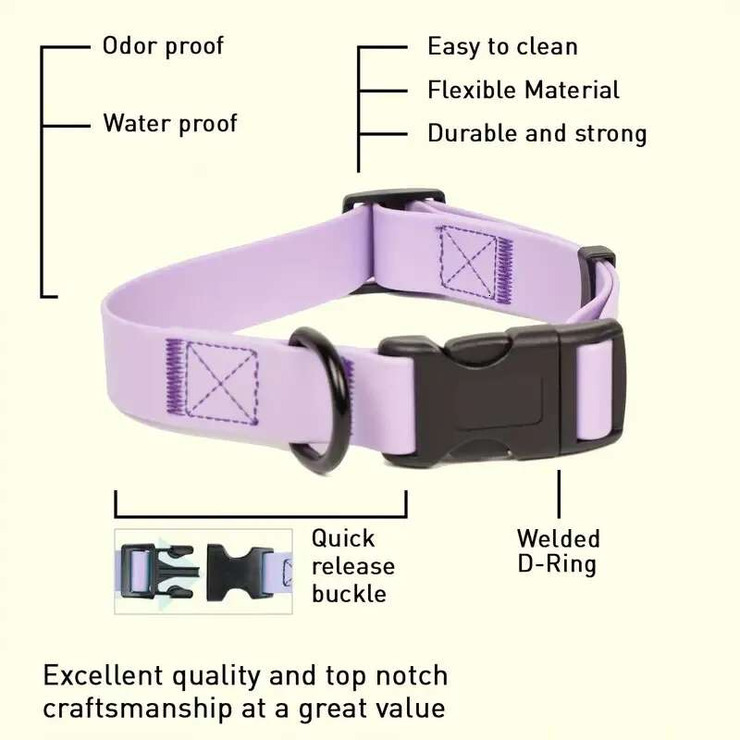 Nylon Large Small Red White Fashionable Simple Away Reflective Dog Pet Collar