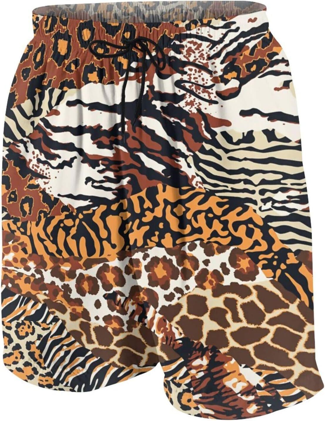 Men's Swim Trunks Wild Animal Skins Cheetah Leopard Tiger Zebra Surfing Beach Board Shorts Swimwear cool