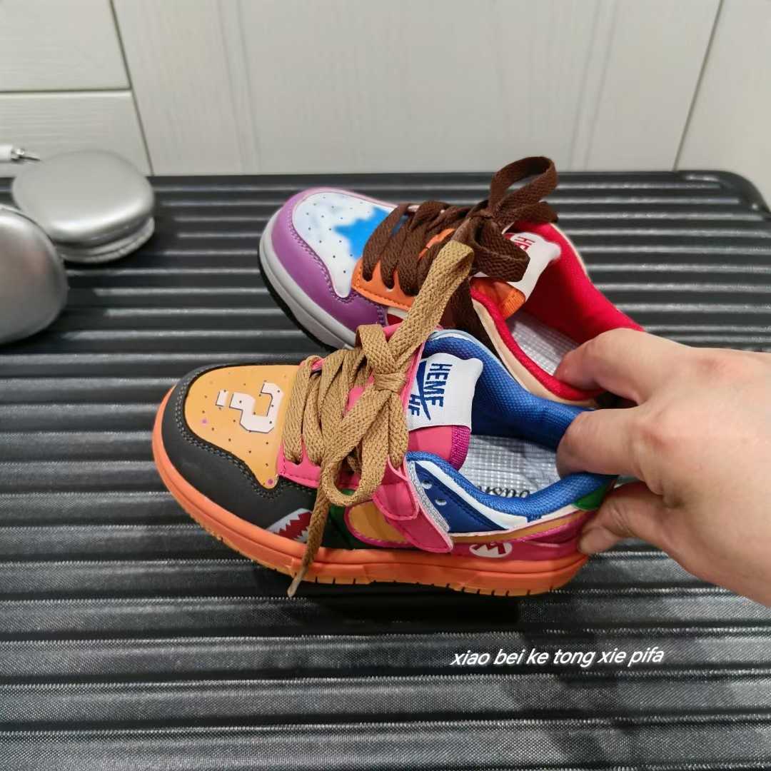 Athletic Outdoor Childrens shoes cool and comfortable for boys AB mandarin duck sports shoes new autumn 2025 girls lightweight student board shoesY250