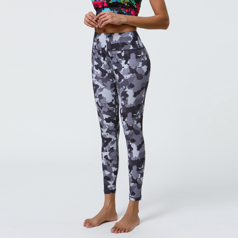 New Yoga leggings Pants with High Waist, Hip Lifting, Printed Bottom, Women's Summer Sports and Fitness Pants, Thin Edition, tracksuit