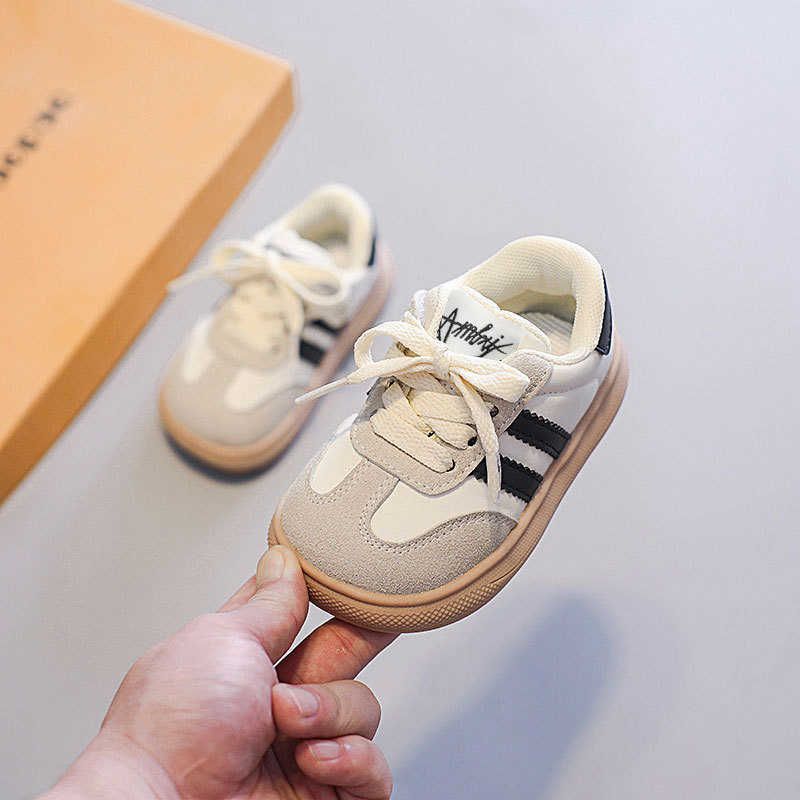 Athletic Outdoor 2025 Spring and Autumn Childrens Sports Shoes Boys Non slip Soft soled Casual Board Shoes Girls Little White Shoes Baby Shoes Childre