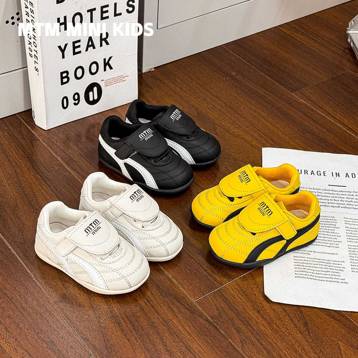 Athletic Outdoor Baby board shoes 2025 Spring and Autumn style childrens sports shoes flip up casual shoes for boys and girls baby soft soled walking 