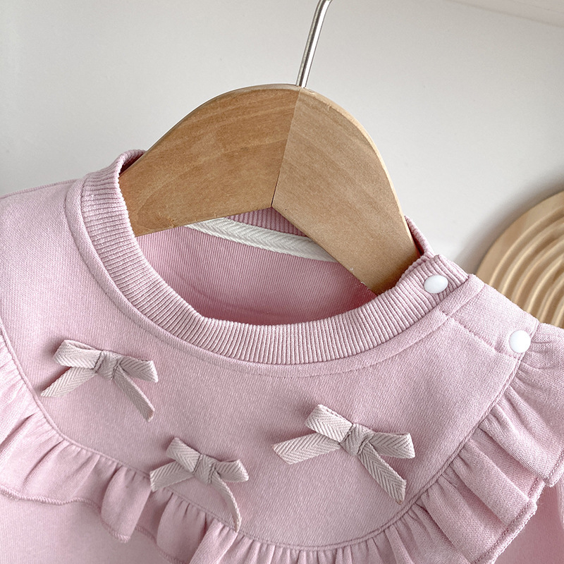 Ddmyshoesvip Baby Hoodies Baby Clothes Female Babies Little Girls And Autumn Seasons One Year Old Fashion Spring Style Western Style Tops
