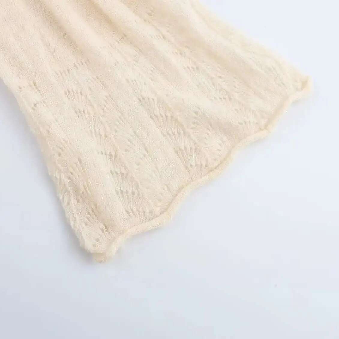 TRAFSHE Elegant Cardigan French Style Ruffle Long Sleeve Women Knitwear Spring Knitted Sweatetr Top 3456101