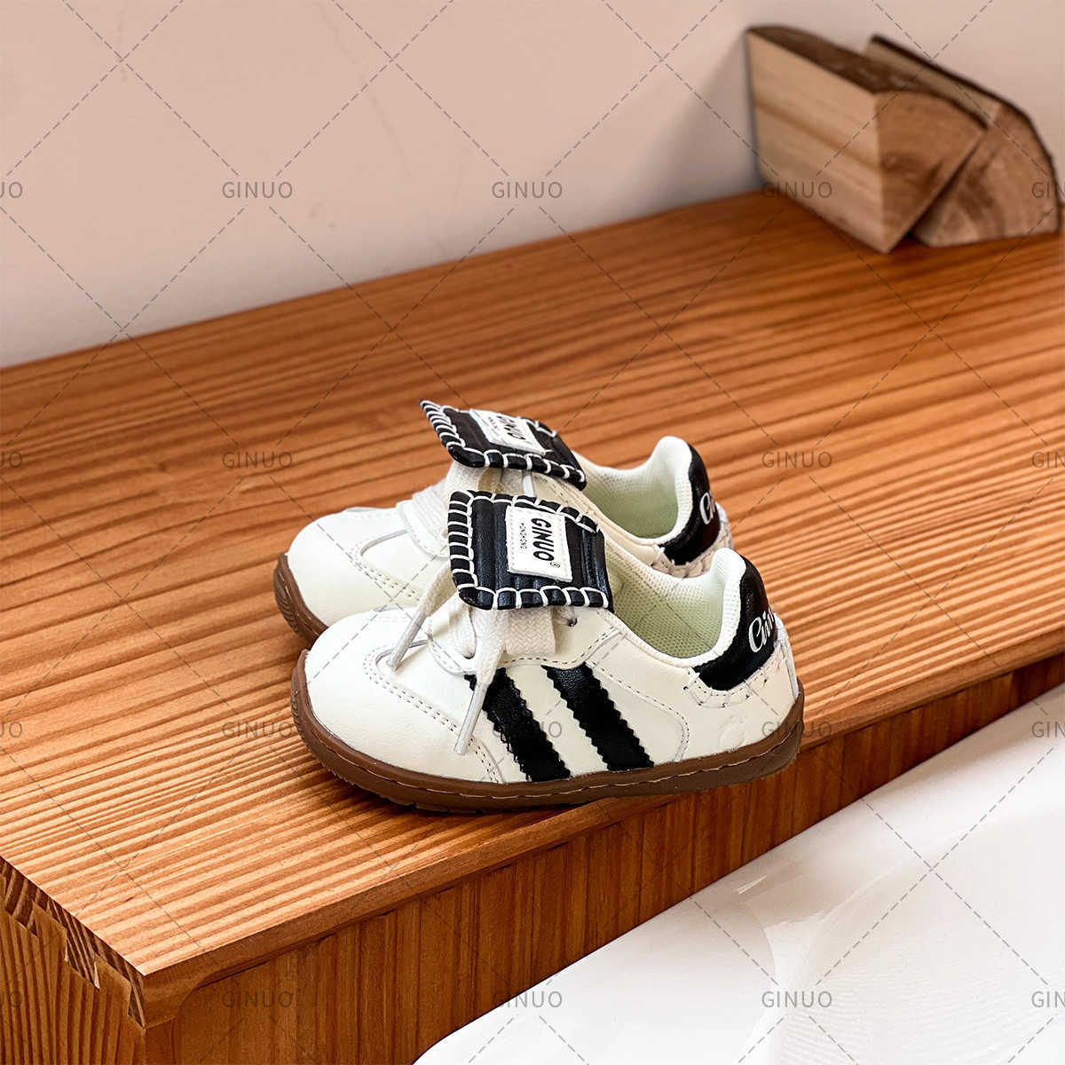 Athletic Outdoor 17-30 Baby board shoes boys white shoes spring and autumn new styles girls moral training shoes baby walking shoesY250314ULHH