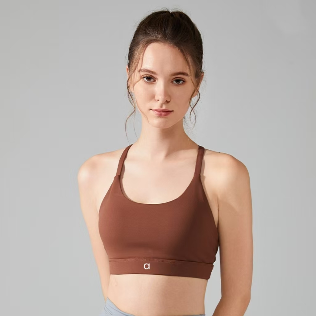 AYW249 Women Yoga Sport Bra Crop Top Bodycon Tank for Fitness Bras Girl High Elasticity Sport Tank Underwear Running Gym Top Wear