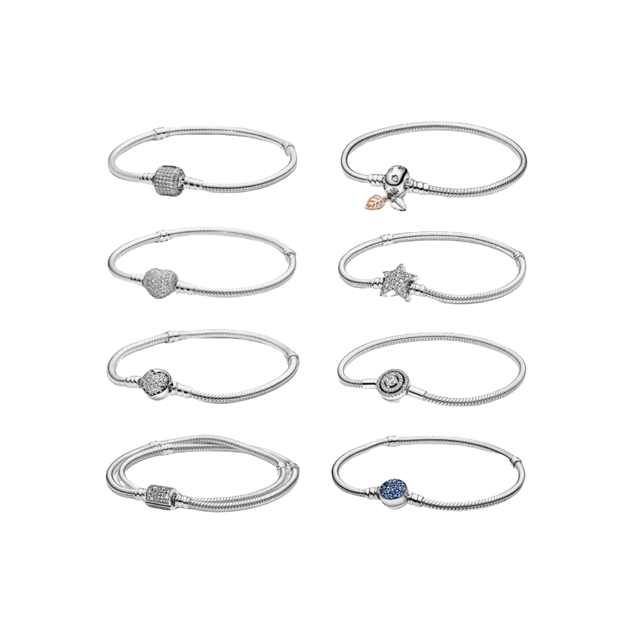 Stylish Adjustable Ladies Bracelet with Heart Patterned Snake Chain and Bezel Design