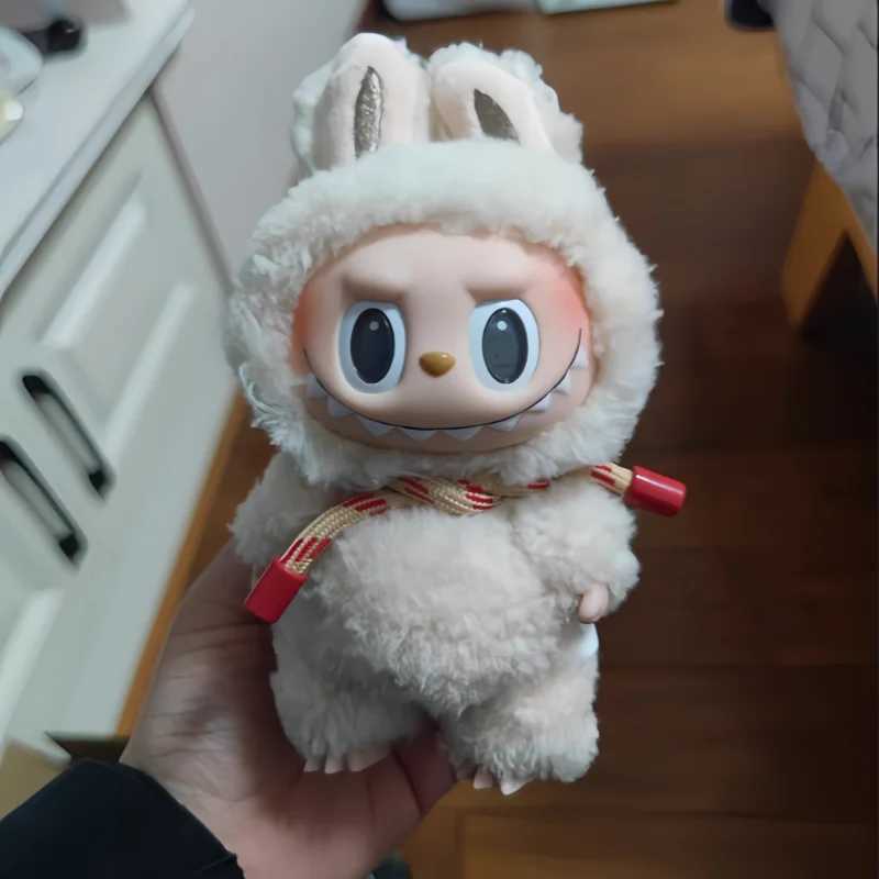 Original Pop Mart Blind Box Monster Labubu V1 Heartbeat Macaron Vinyl Base Series Plush Doll Mystery Box Surprise Gift Toy W250315