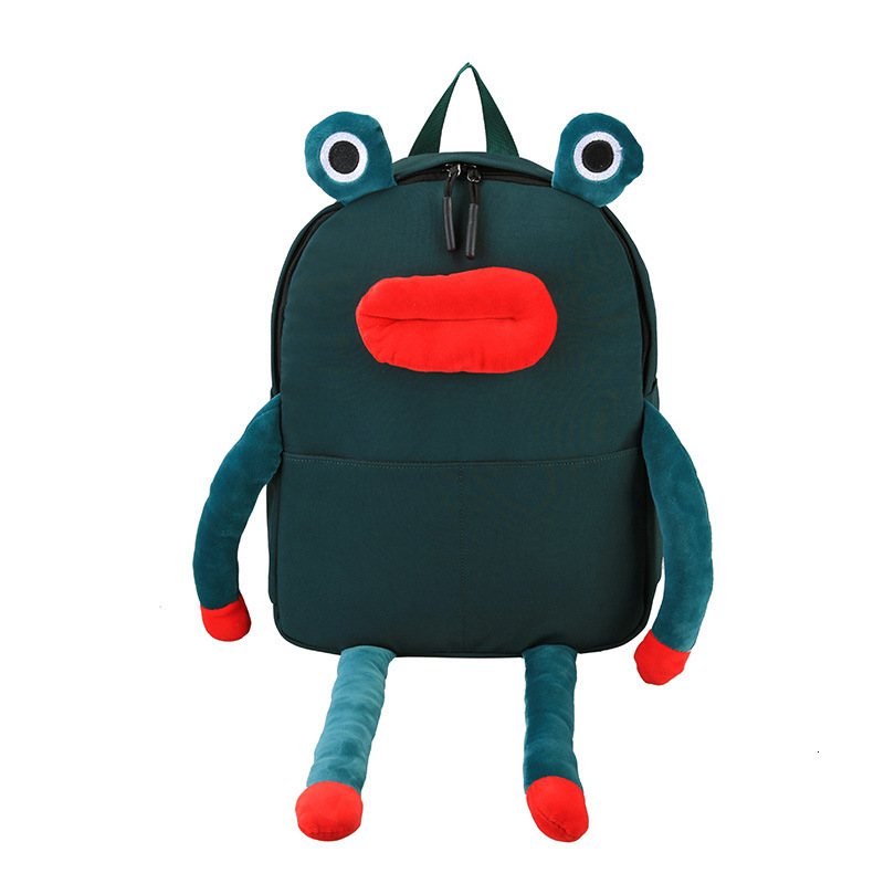 Fashionable Backpack Street Trendy Frog Female Japanese Korean Version Junior High School Student Campus Girl Cartoon designer shoulder bag