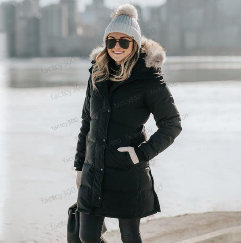 Winter Women Parka Thick Puffer Warm Wolf Fur Removable Hooded Long Down Jacket Designer Women's Slim Coat Best Quality Doudoune XS-XL
