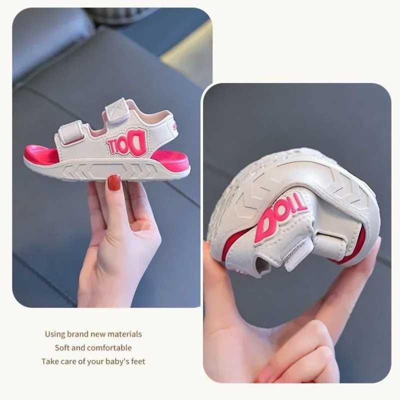 Summer Kids Sandals Baby Boys Shoes Girls Breathable Soft Sole Non-slip Rubber Boys Girls Sandals Toddler Childrens ShoesT250315 z250708MQVC