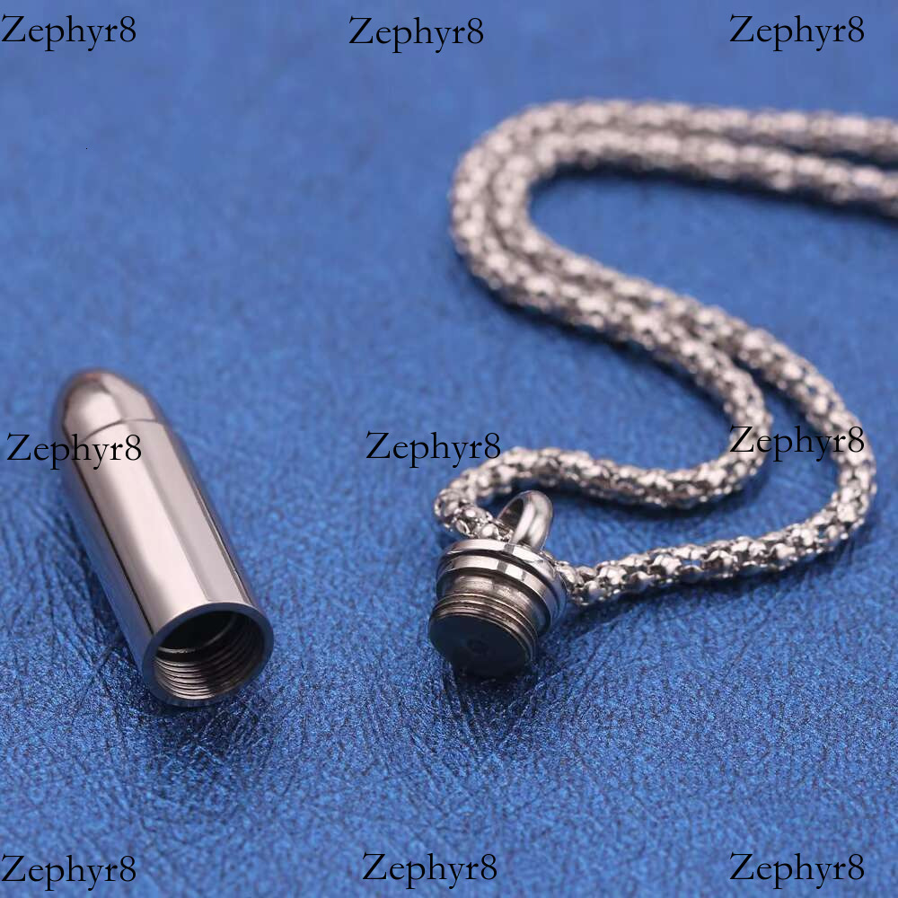 Hip Hop Pendant Necklaces for Men Design k Chain Pop Punk Stainless Steel Detachable Bullet Shaped Mens Necklace Gift