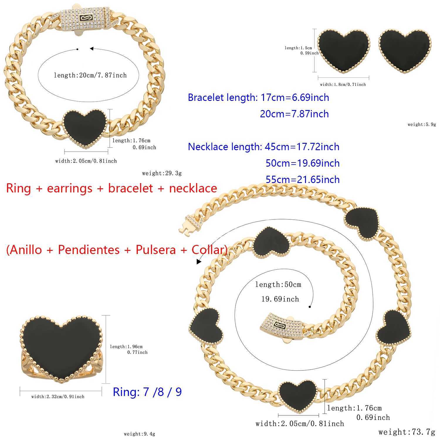 Multi colored jewelry for girls jewelry gifts for brides maids wives mothers high-end romantic setsXJ250315