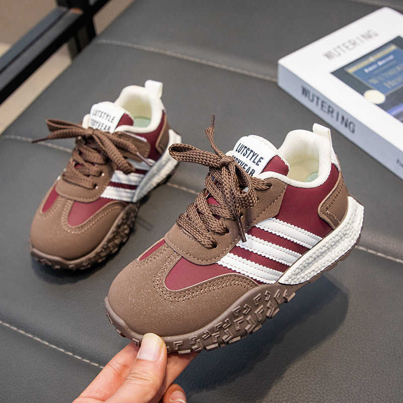 Athletic Outdoor Childrens sports shoes 2025 new n version girls single shoes casual shoes soft soled boys running shoes versatileY250314VAZF S251027