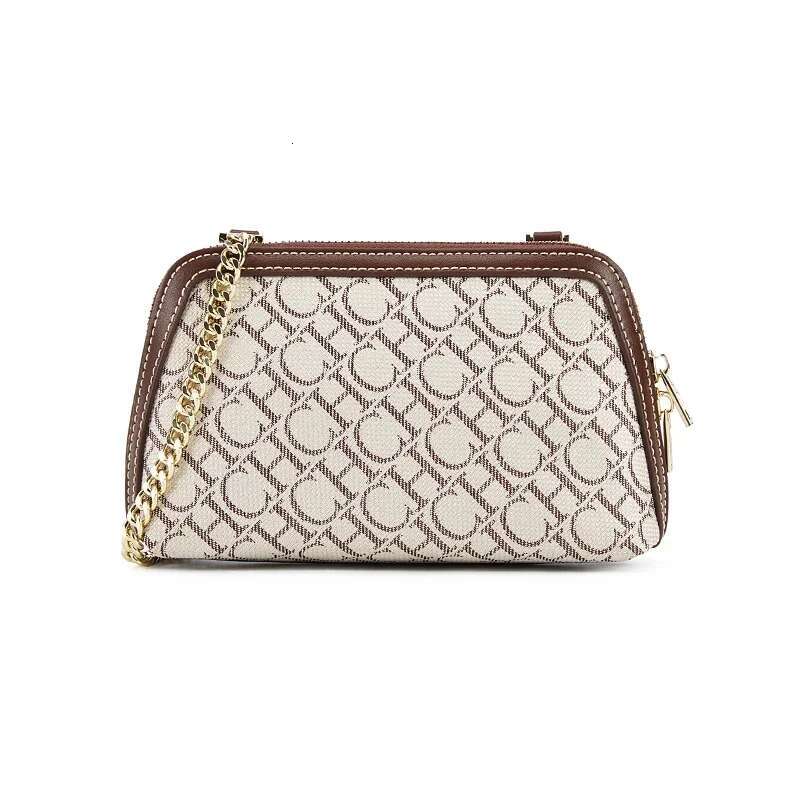 Retro Design Fashion Ladies Bag Chain Shoulder Strap Stamping Letter Printing Women Elegant Slanting Crossbody